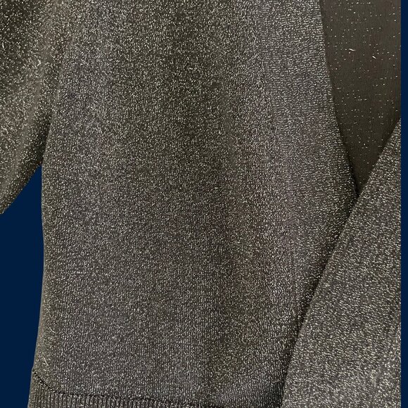 Dark Gray Lurex Bolero Cardigan – Size Large - Picture 1 of 5